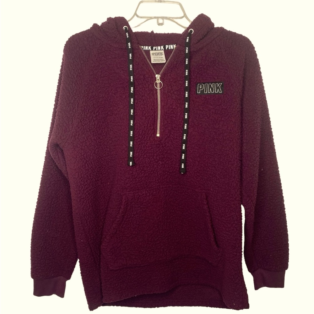 Victoria Secret “Pink”Sherpa‎ Hoodie   Sz S